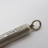 Sampson Mordan Edwardian Sterling Silver Propelling Pencil Antique 1908 London