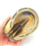 Edwardian Pony Hoof Brass Rim Inkwell 'Poor Old Jack Died Sept. 1906' Commemorative Antique