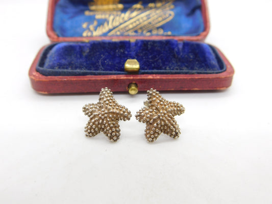 Tiffany & Co. Sterling Silver Starfish Stud Earrings Vintage