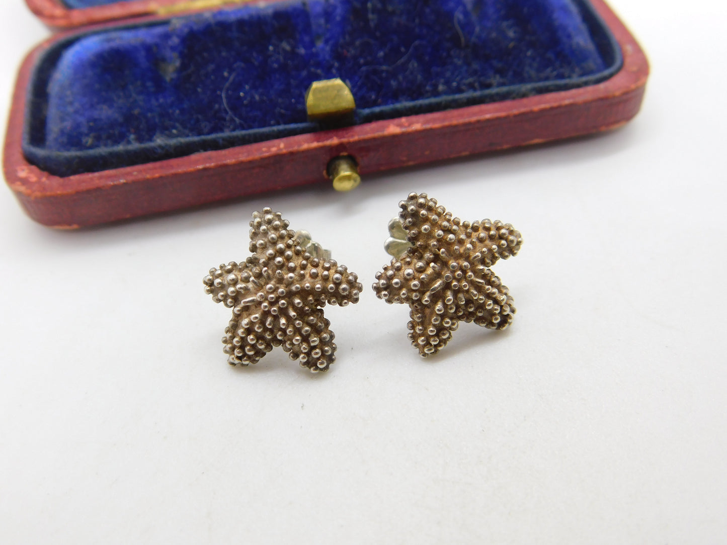 Tiffany & Co. Sterling Silver Starfish Stud Earrings Vintage