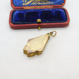 Victorian 9ct Gold Back & Front Four Part Sweetheart Locket c1880 Antique