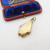 Victorian 9ct Gold Back & Front Four Part Sweetheart Locket c1880 Antique