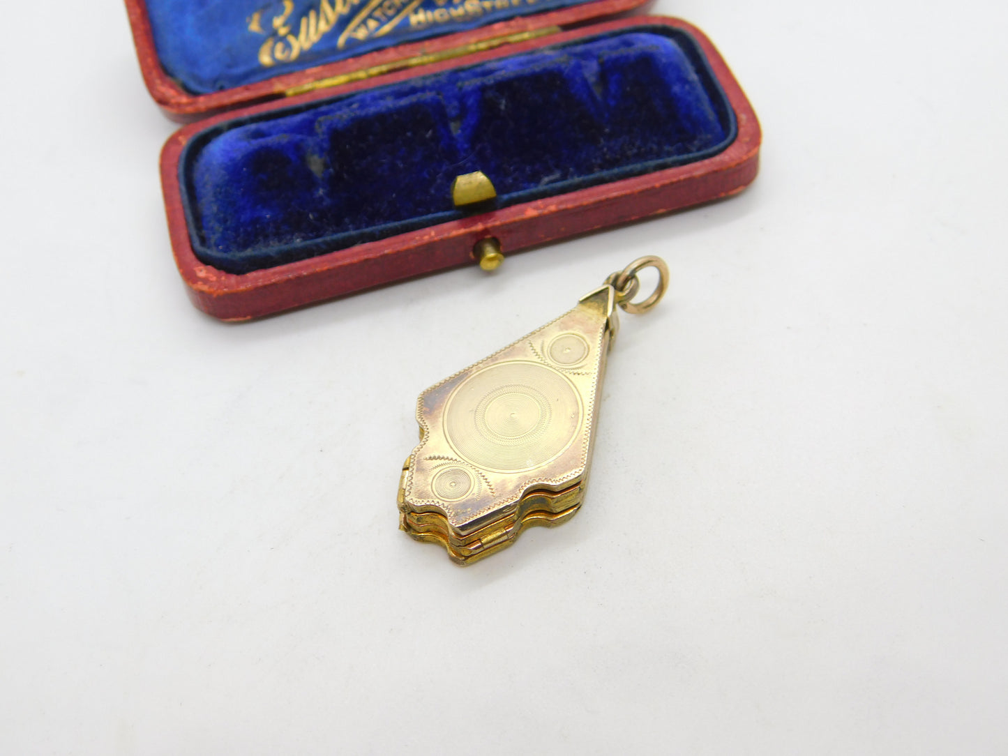 Victorian 9ct Gold Back & Front Four Part Sweetheart Locket c1880 Antique