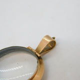 George III 9ct Rose Gold Circular Sweetheart Locket Pendant Antique c1820s