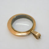 George III 9ct Rose Gold Circular Sweetheart Locket Pendant Antique c1820s