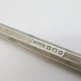 Sampson Mordan Sterling Silver Engine Turned Propelling Pencil Antique 1939 London