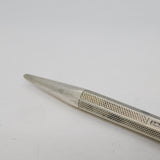 Sampson Mordan Sterling Silver Engine Turned Propelling Pencil Antique 1939 London