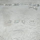 George III Sterling Silver Heraldic Crested Salver Antique 1770 London R. Rugg I
