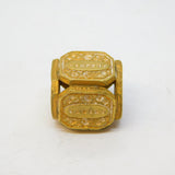 George III Ornate Gilt Metal Six-Sided Days of the Week Dice Antique c1820