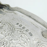 Scottish William IV Sterling Silver Floral Heraldic 8" Salver Antique Edinburgh