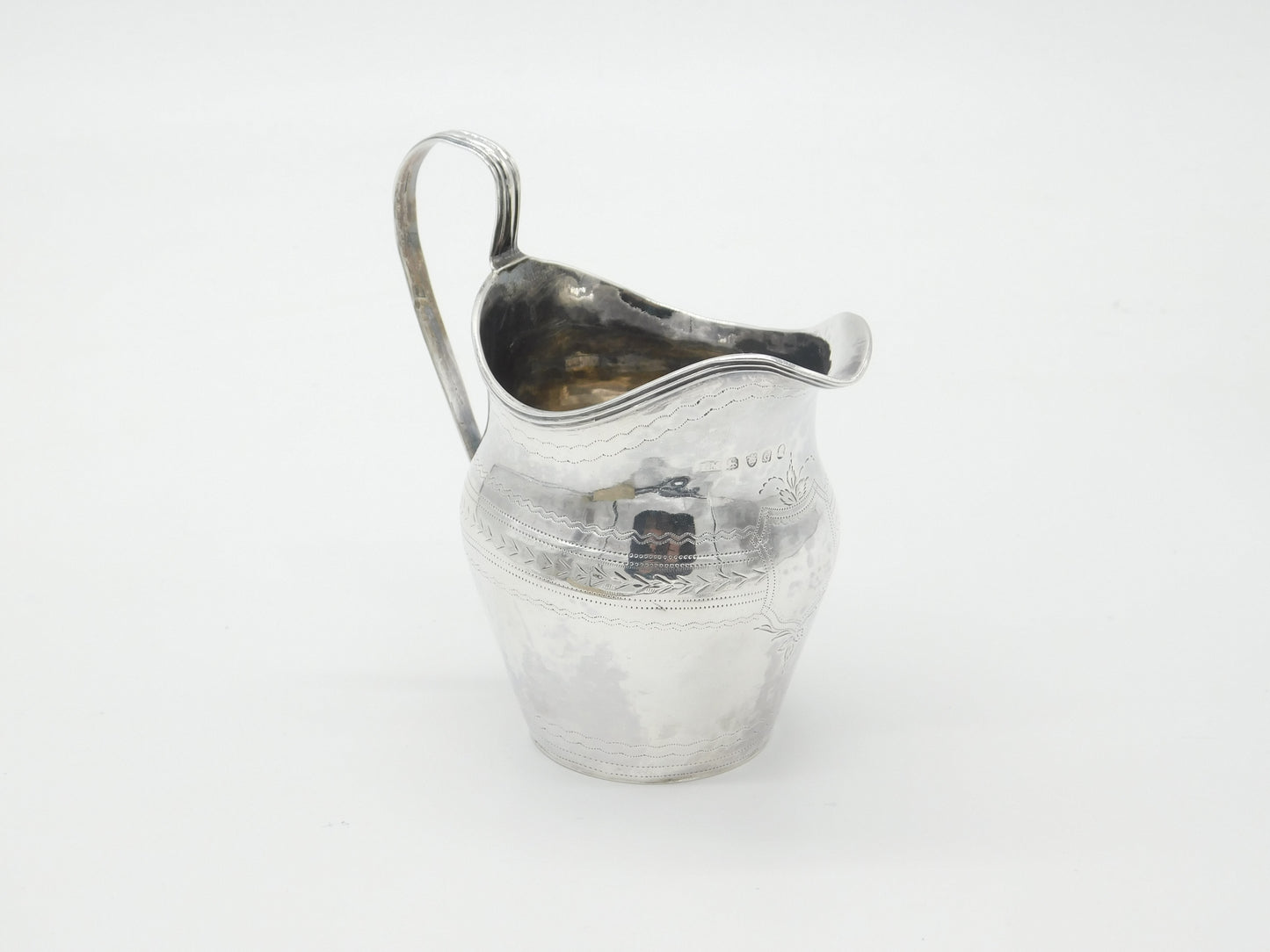 Georgian Sterling Silver Cream Jug 1802 London John Mewburn Antique