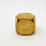 George III Ornate Gilt Metal Six-Sided Days of the Week Dice Antique c1820