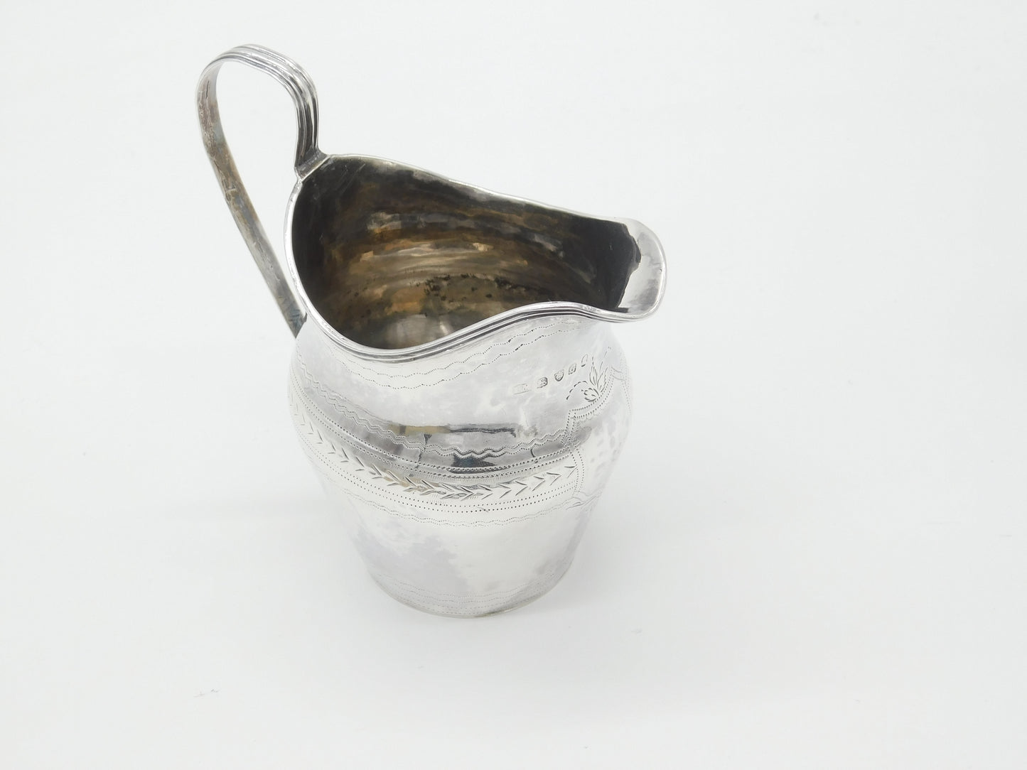 Georgian Sterling Silver Cream Jug 1802 London John Mewburn Antique