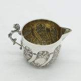 Victorian Sterling Silver Dragon Handle Cream Jug Antique 1890 London