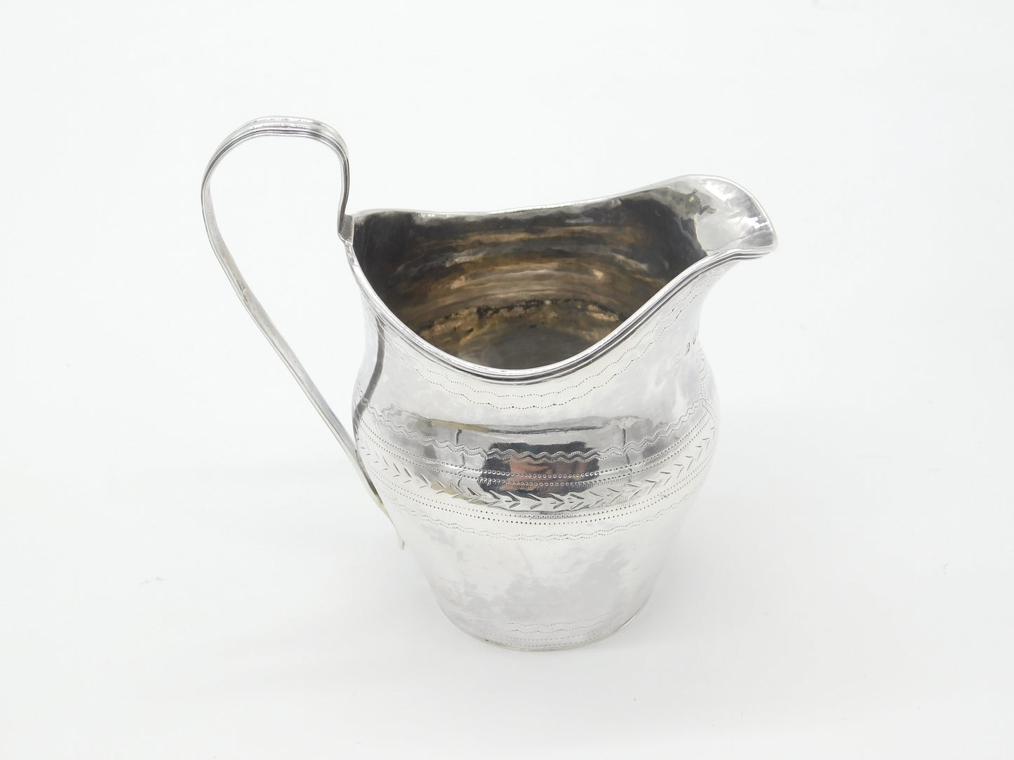 Georgian Sterling Silver Cream Jug 1802 London John Mewburn Antique