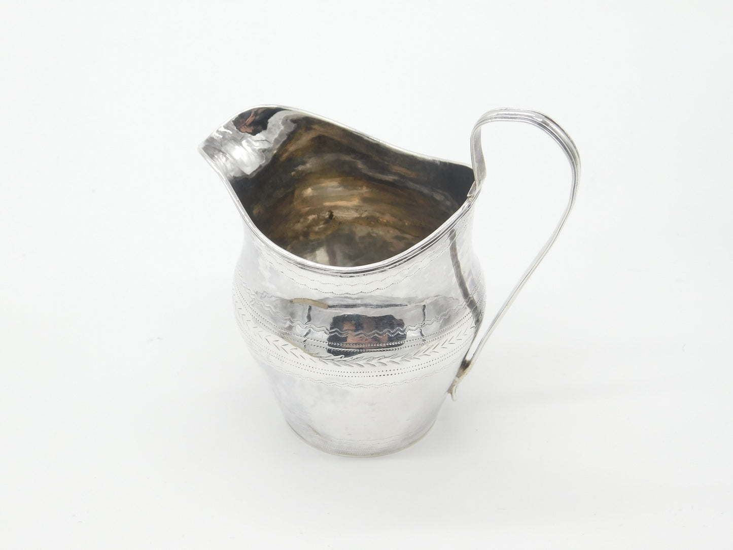 Georgian Sterling Silver Cream Jug 1802 London John Mewburn Antique