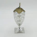 George III Sterling Silver Floral Pedestal Cream Jug Antique 1794 London