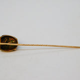 19th Century 14ct Yellow Gold Egyptian Scarab Beetle Stick Pin Antique c1890