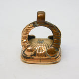 George III 9ct Rose Gold Agate Roaring Lions Intaglio Fob Seal Antique c1800