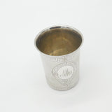 Victorian German .800 Silver Maze Pattern Beaker Cup Antique c1860 DK