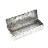 Victorian Sterling Silver Romantic Nouveau Scene Trinket Box 1896 Sheffield
