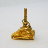 Victorian 18ct Gold Eagle's Head & Bloodstone Crest Watch Key Fob Antique