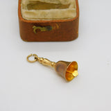 9ct Yellow Gold Ringing Bell Charm or Pendant Vintage 1968 Birmingham