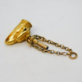 Victorian 18ct Gold Eagle's Head & Bloodstone Crest Watch Key Fob Antique