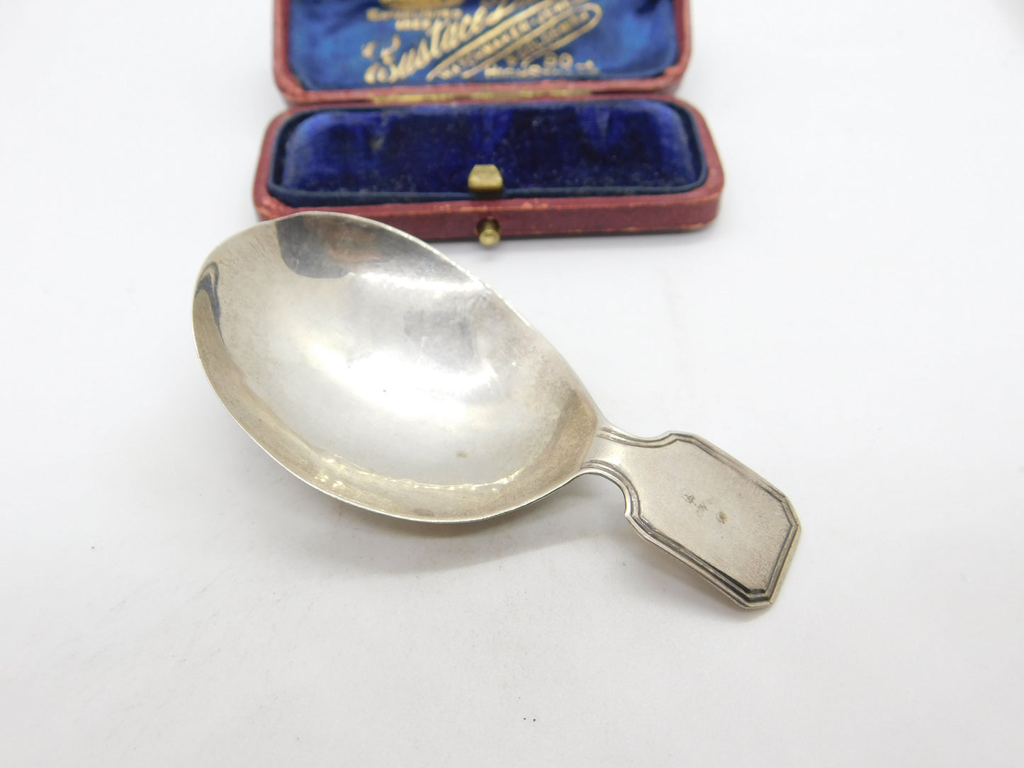 Georgian Sterling Silver Minimal Caddy Spoon 1801 London Edward Mayfield