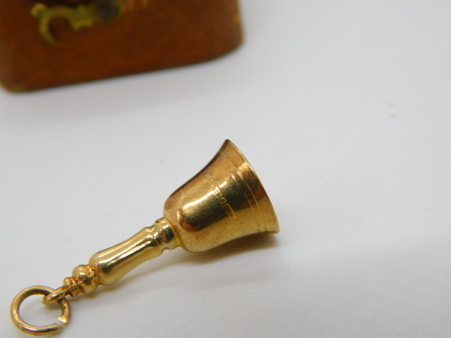 9ct Yellow Gold Ringing Bell Charm or Pendant Vintage 1968 Birmingham