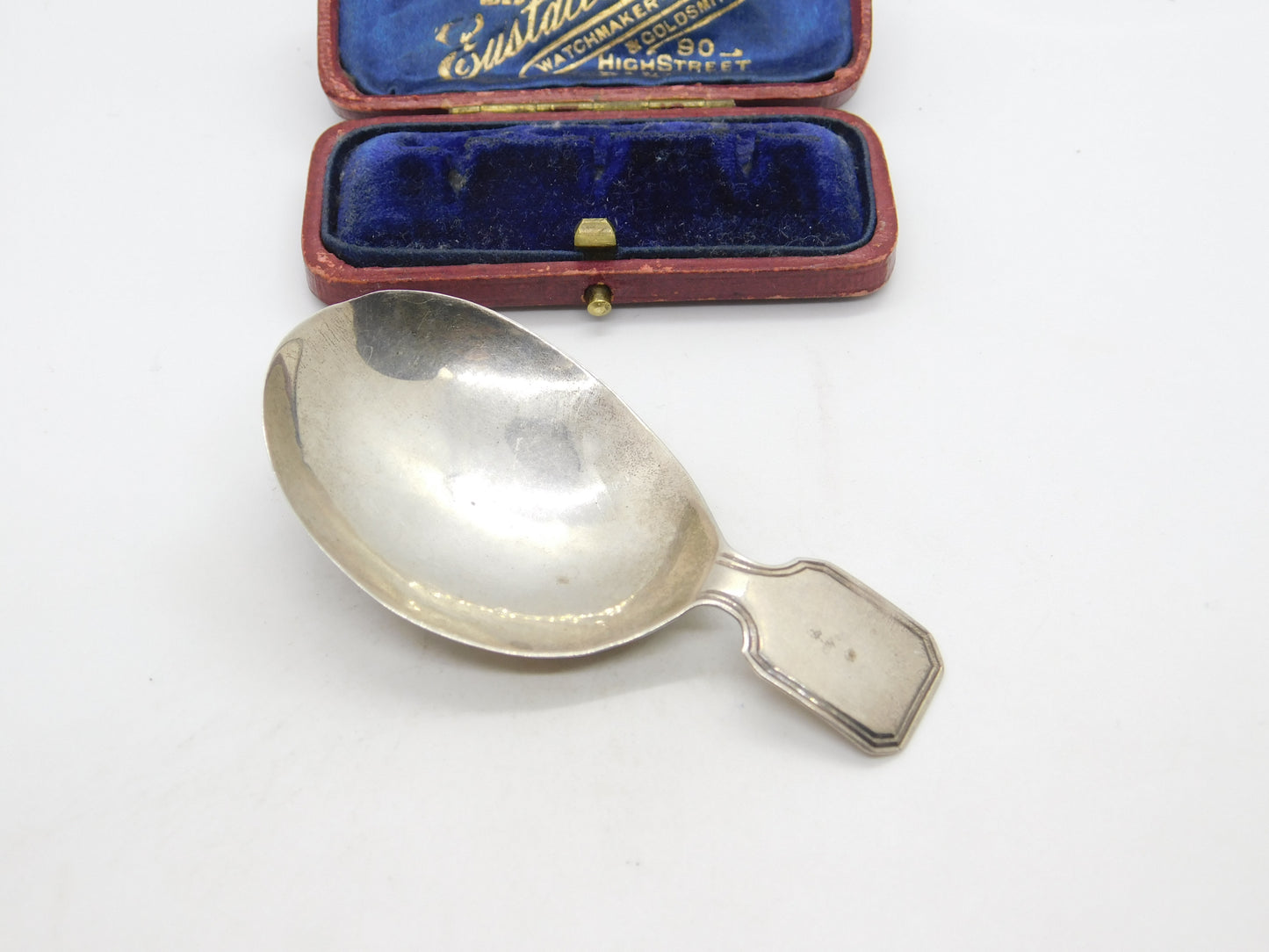 Georgian Sterling Silver Minimal Caddy Spoon 1801 London Edward Mayfield