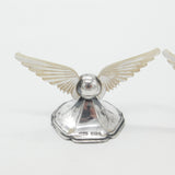 Edwardian Sterling Silver & Mother of Pearl Wing Form Knife Rests 1909 Sheffield