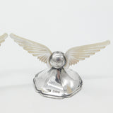 Edwardian Sterling Silver & Mother of Pearl Wing Form Knife Rests 1909 Sheffield