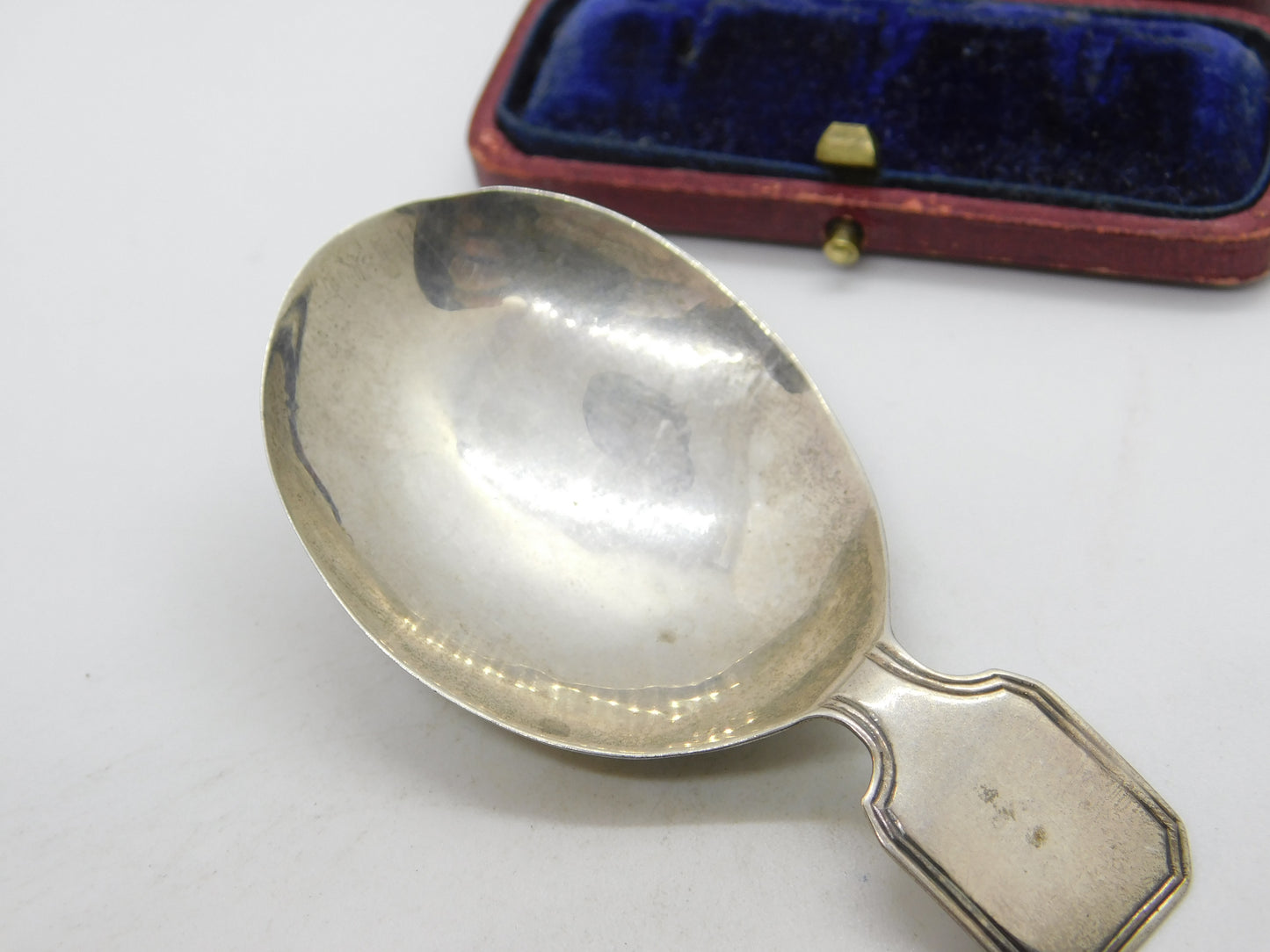 Georgian Sterling Silver Minimal Caddy Spoon 1801 London Edward Mayfield