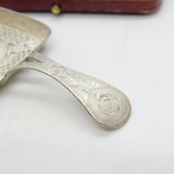 Georgian Sterling Silver Floral Tea Caddy Spoon 1809 Birmingham Antique