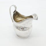 Georgian Sterling Silver Floral Pattern Cream Jug 1800 London Antique
