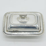 Edwardian Sterling Silver Novelty Small Tureen Salt Cellar Antique 1903 Sheffield
