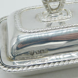 Edwardian Sterling Silver Novelty Small Tureen Salt Cellar Antique 1903 Sheffield