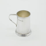 Sterling Silver Minimal Tankard Form Whisky Cup 2001 Sheffield Vintage