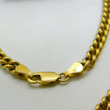 9ct Yellow Gold Chunky Curb Chain Necklace 52.2cm / 20.5" Vintage 1972 London