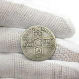 Queen Anne Silver Fourth Bust Plain Shilling Coin 1711 Fine Condition Antique