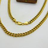 9ct Yellow Gold Chunky Curb Chain Necklace 52.2cm / 20.5" Vintage 1972 London