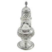 George III Sterling Silver Floral Muffineer Caster Antique 1772 London