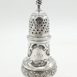 George III Sterling Silver Floral Muffineer Caster Antique 1772 London