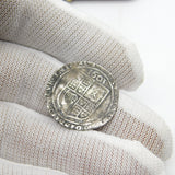 King James I Early Hammered Silver Sixpence Coin 1603 Fine Condition Antique
