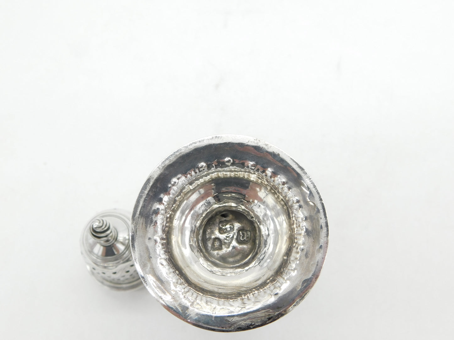George III Sterling Silver Floral Muffineer Caster Antique 1772 London