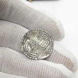 King James I Early Hammered Silver Sixpence Coin 1603 Fine Condition Antique
