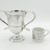 Newcastle George III Sterling Silver Two-Handled Loving Cup Antique 1779