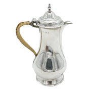George III Sterling Silver Raffia Presentation Coffee Pot Antique 1772 London
