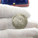 King James I Early Hammered Silver Sixpence Coin 1603 Fine Condition Antique